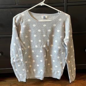 ✨2 for $15✨Gray and White Polka Dot Sweater - Old Navy